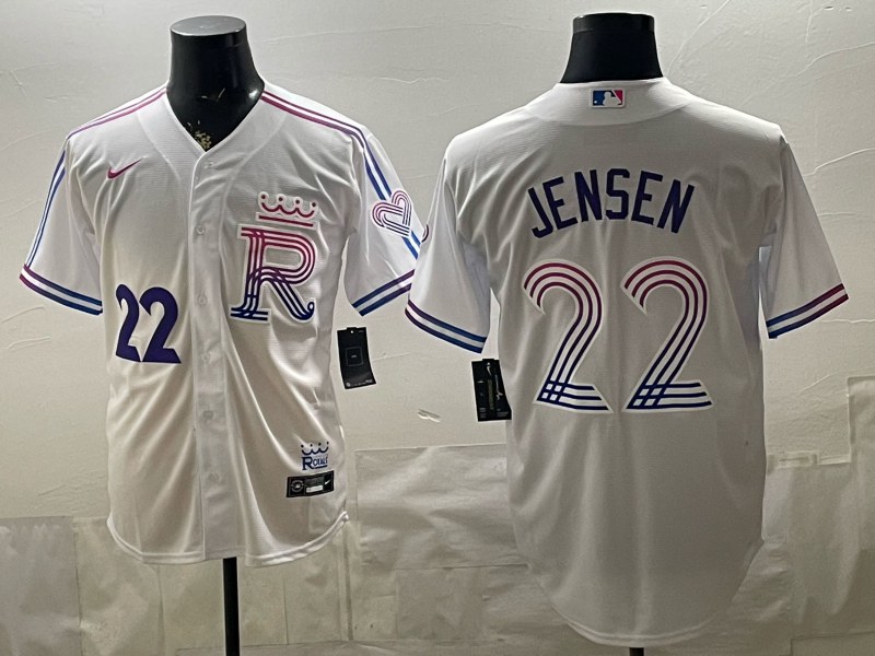 women Kansas City Royals #22 Jensen white Nike MLB 2026 jersey 05200->youth mlb jersey->Youth Jersey